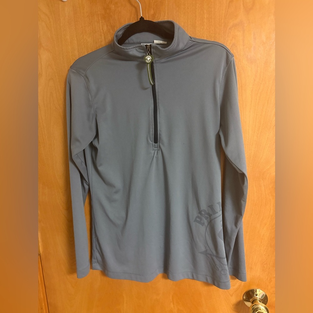 Gray Quarter-Zip Pullover Primrose school teacher uniform